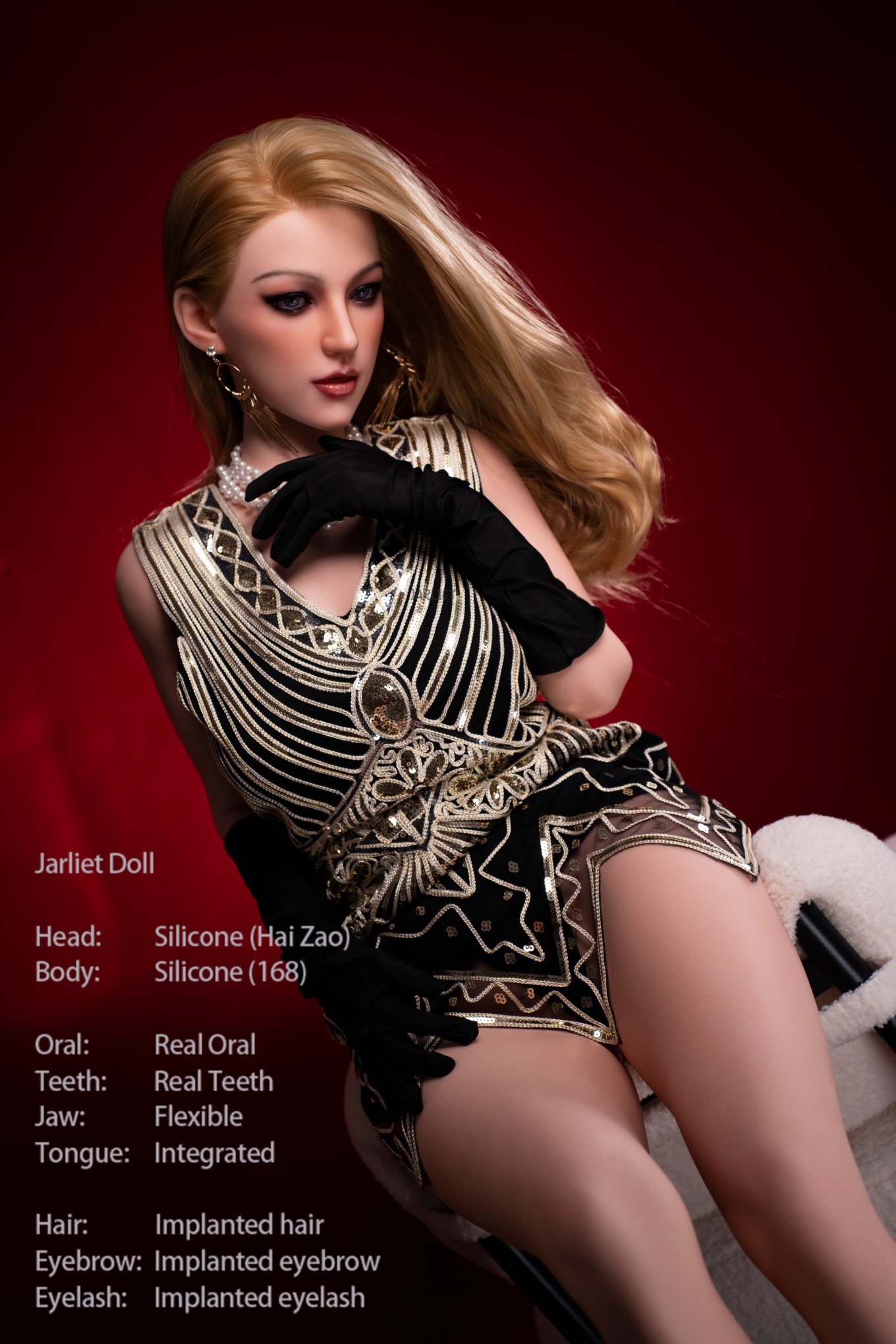 Jarliet | Haizao -5ft 6/168cm D-Cup Real Skin ROS Silicone Sex Doll