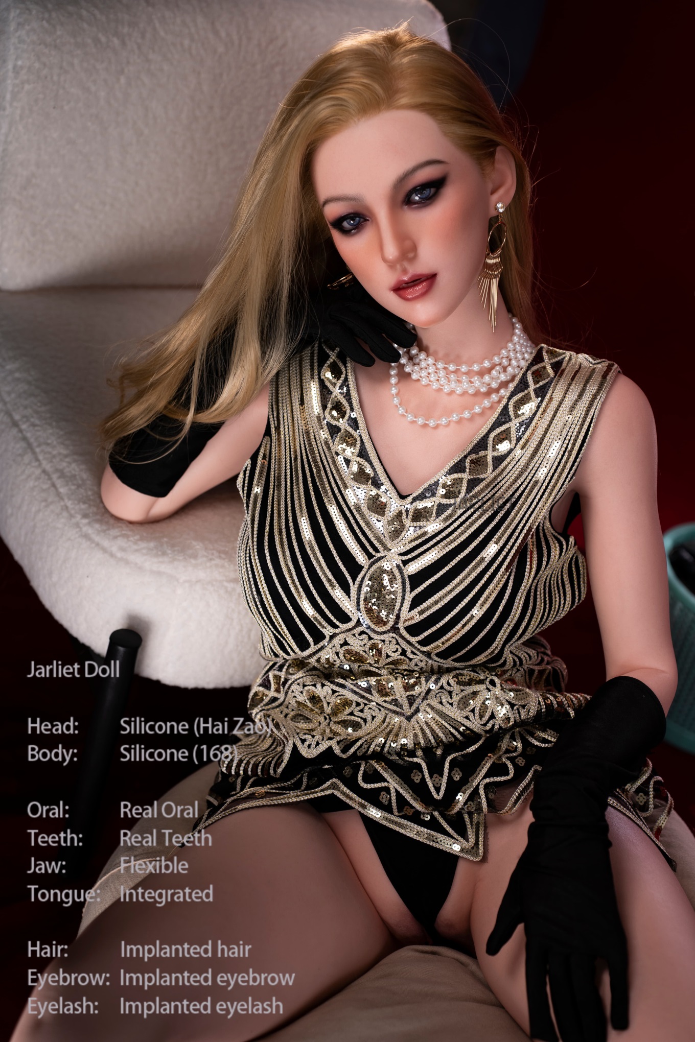 Jarliet | Haizao -5ft 6/168cm D-Cup Real Skin ROS Silicone Sex Doll
