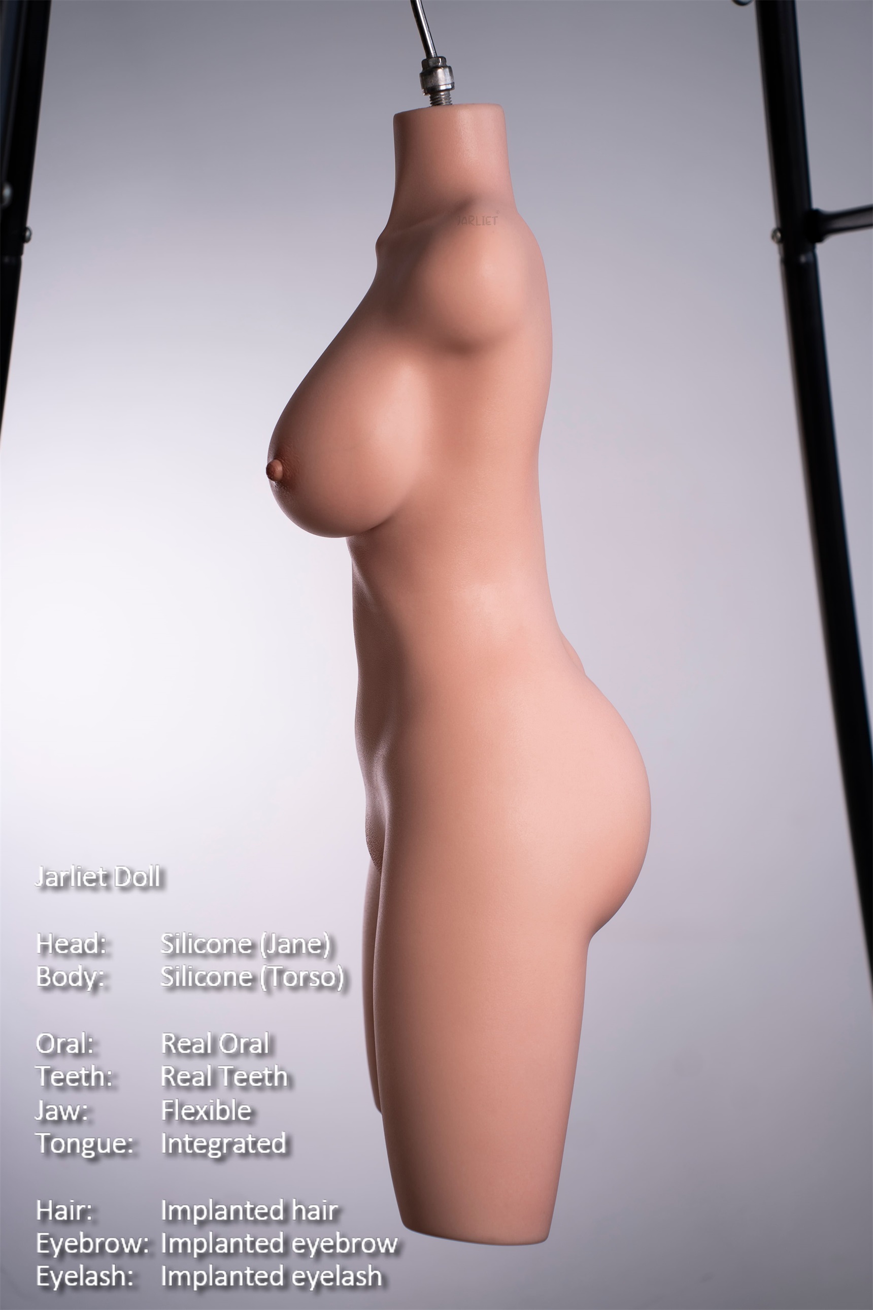 Jarliet | Jane -2ft 7/80cm C-Cup ROS Head Real Skin Texture Silicone Sex Torso