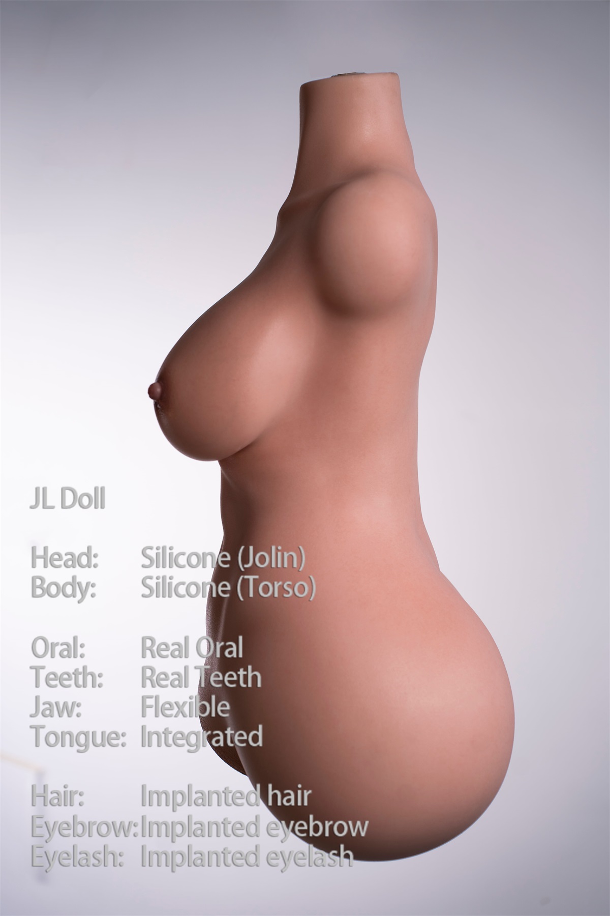 Jarliet | Jolin -2ft 2/67cm C-Cup ROS Head Real Skin Texture Silicone Sex Torso