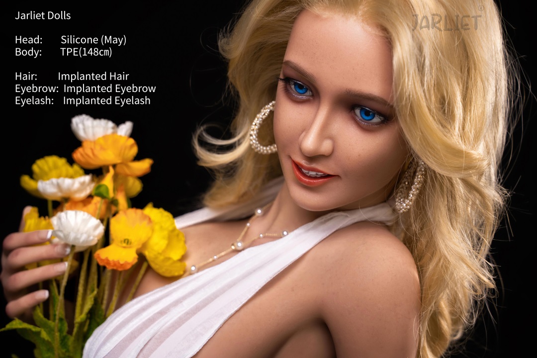 Jarliet | May- 4ft10 / 148cm Silicone Head+TPE Body Sex Doll (In Stock US)