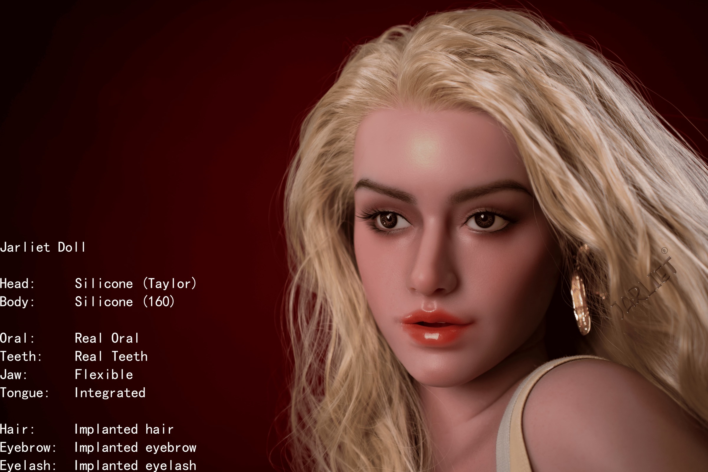 Jarliet | Taylor - 5ft 3/160cm ROS Head Full Silicone Sex Doll