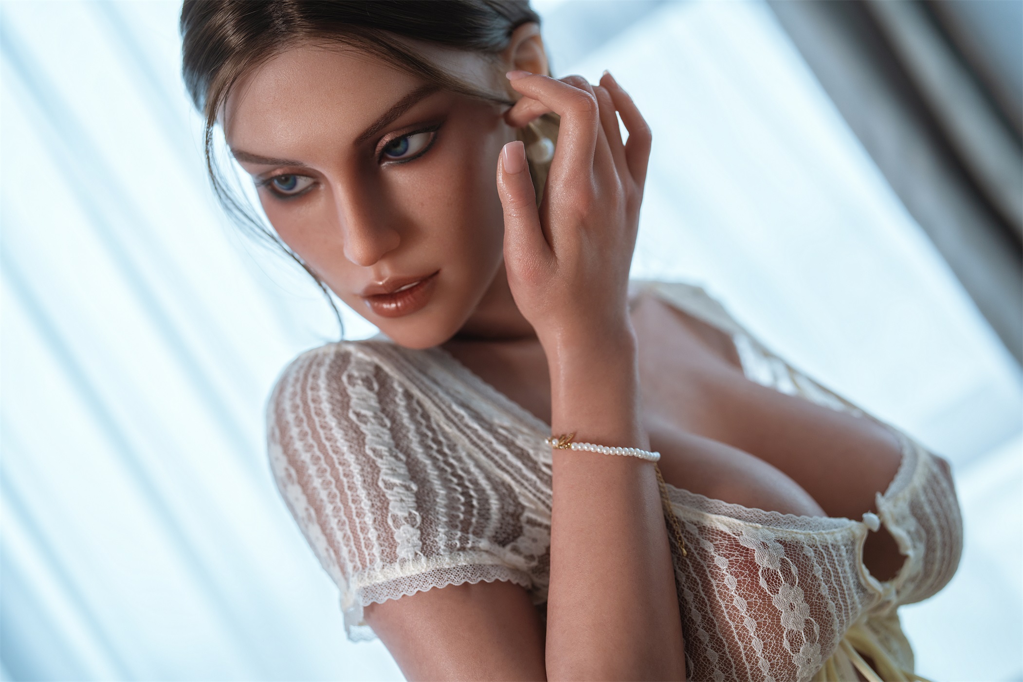 MZRAI Doll | Nicole -5ft 5/166cm Realistic Skin Texture Full Silicone Sex Doll, Head 0644