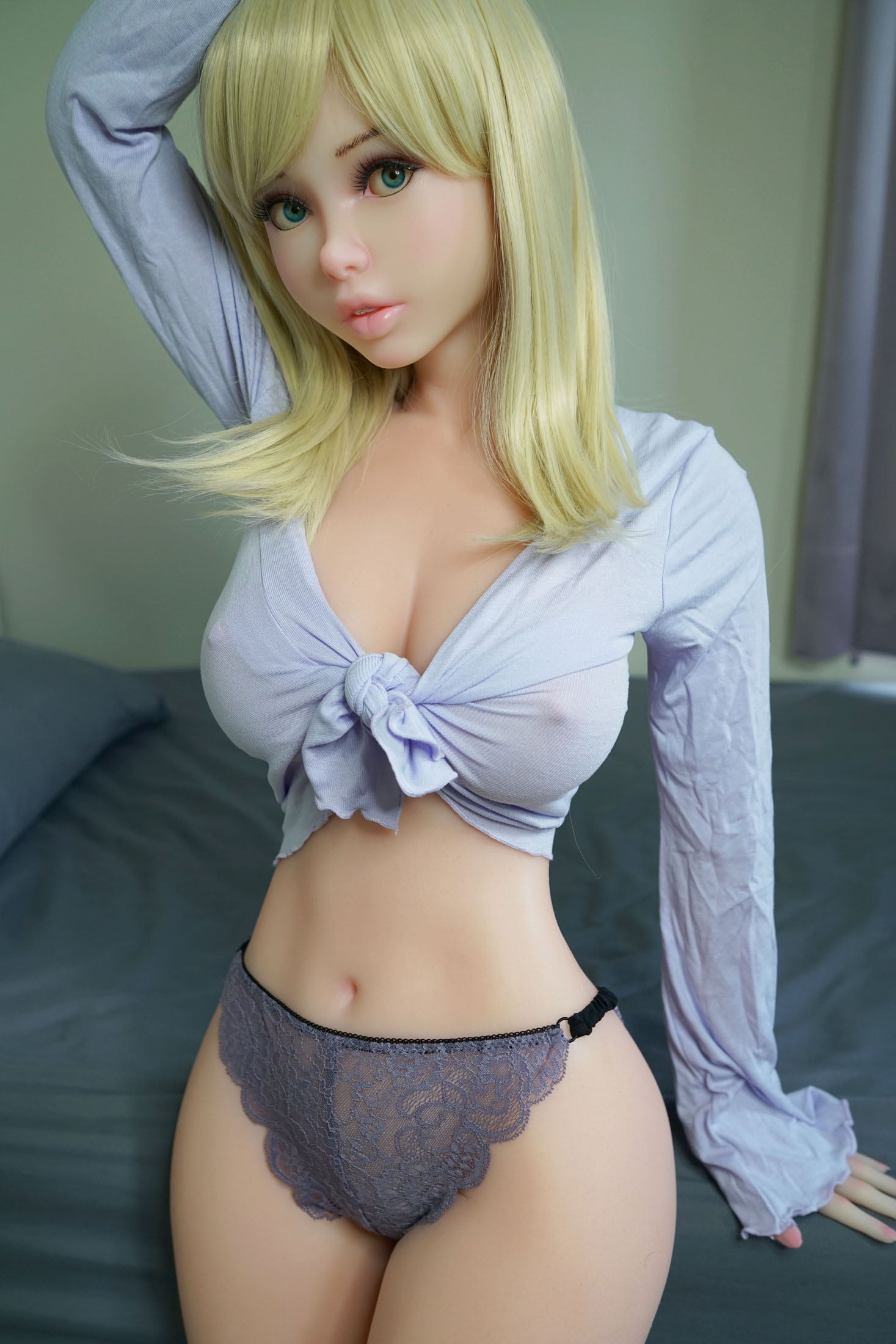 Piper Doll丨Ariel-140cm/4ft 7 F Cup Freckle Face Silicone Sex Doll (In Stock US)