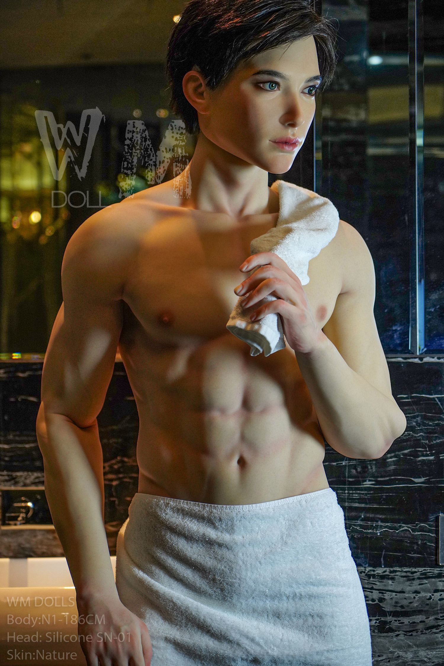 WM | Johnny (#SN-01) -6ft 1/186cm [Ultra-Light Series] Silicone Male Sex Doll