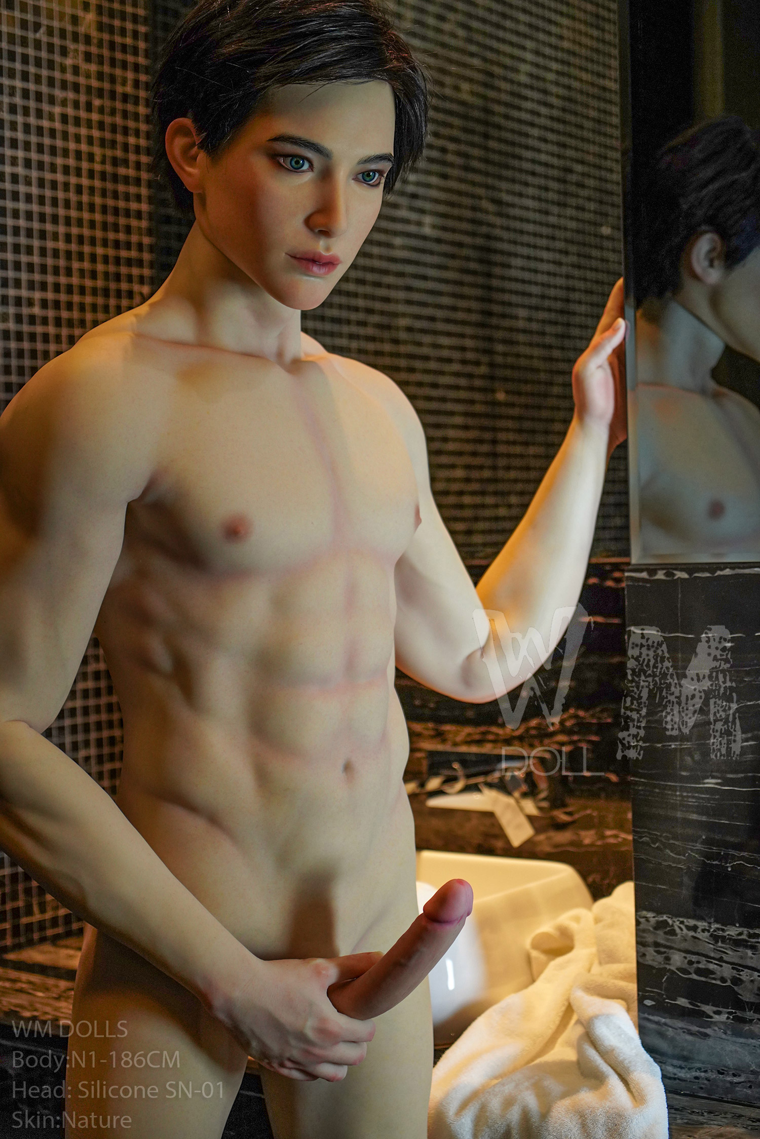 WM | Felix (#N1) - 6ft 1/186cm [Ultra-Light Series] Silicone Male Sex Doll (In Stock US)
