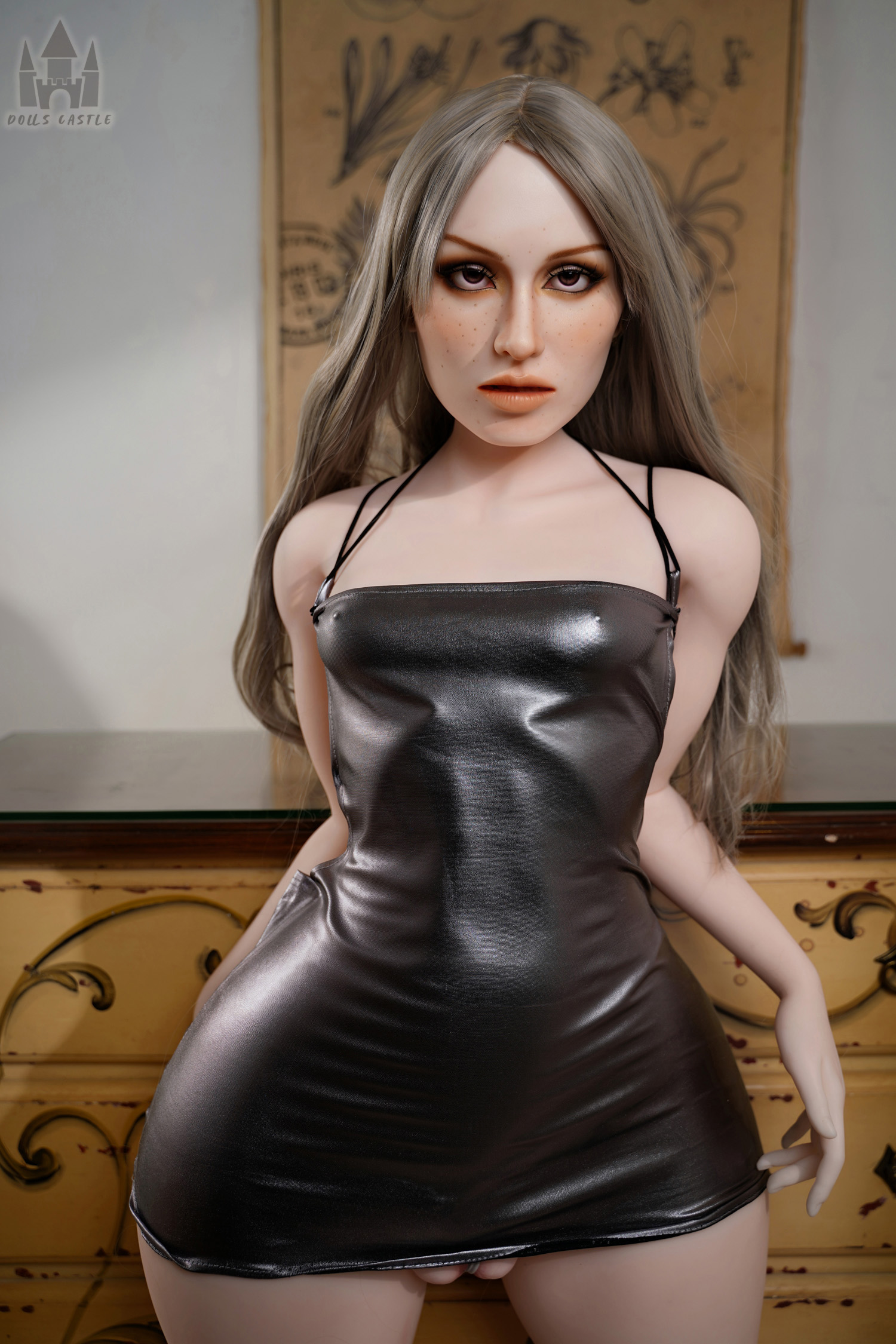 Dolls Castle | Bellia -4ft 10/148cm B-Cup Femboy Hybrid Sex Doll With Fixed Penis 