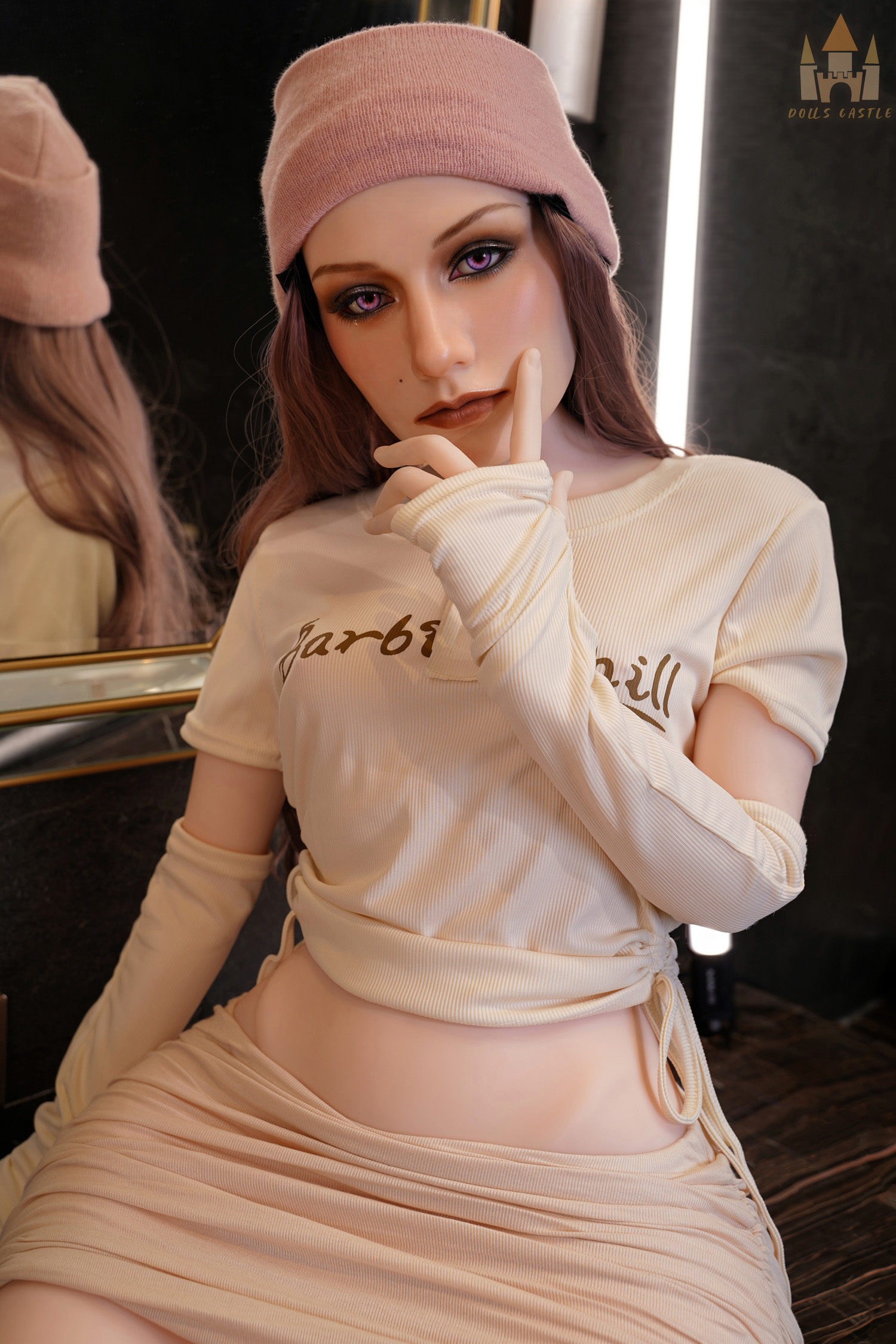 Dolls Castle | Jovelle -4ft 10/148cm B-Cup Femboy Hybrid Sex Doll With Fixed Penis 