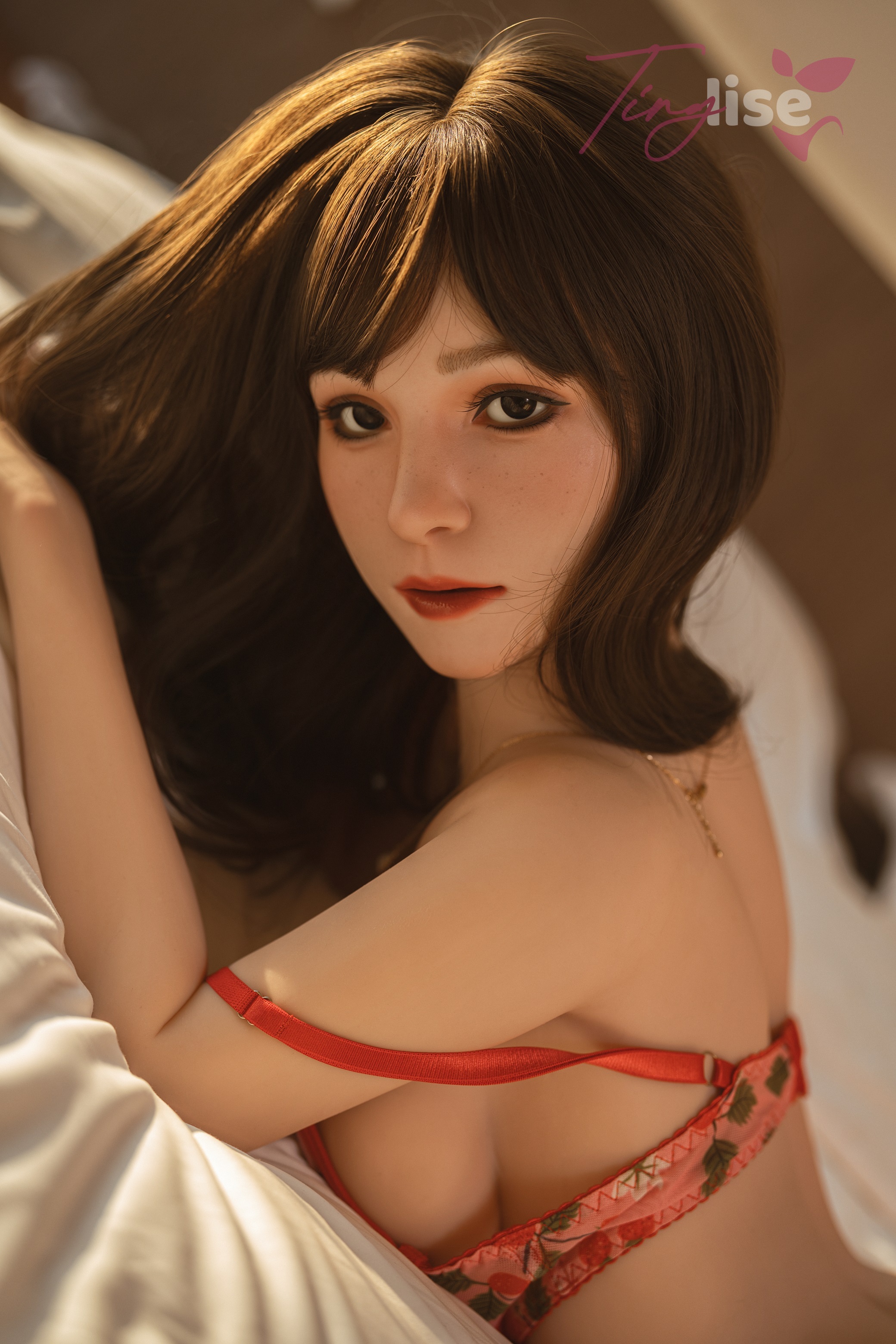 Tinglise | Emily-4ft9/151cm Chubby ROS Head Customizable 3-in-1 Hybrid Sex Doll