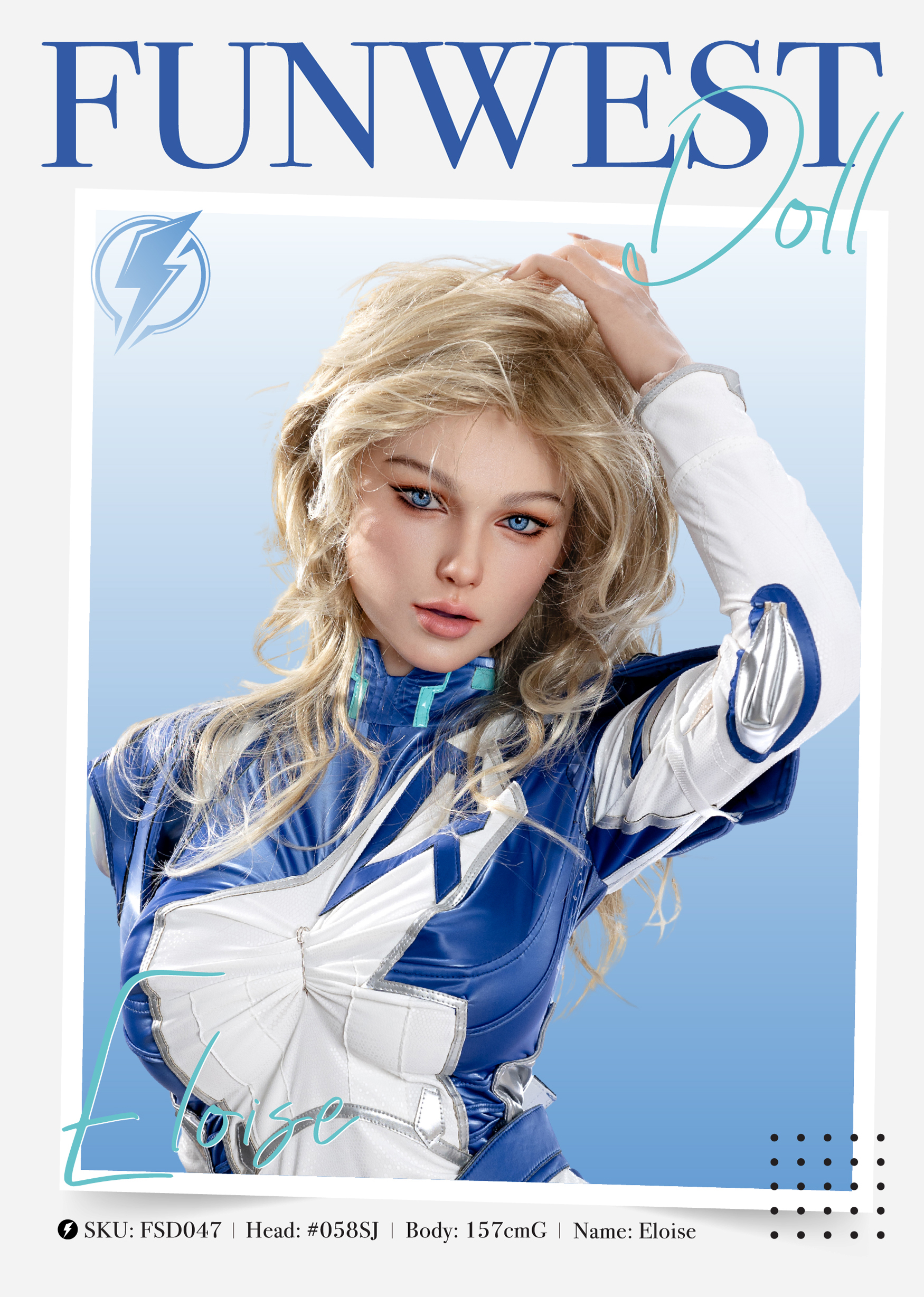 Funwest Doll | Eloise -5ft 2/157cm G-Cup RST Full Silicone Sex Doll