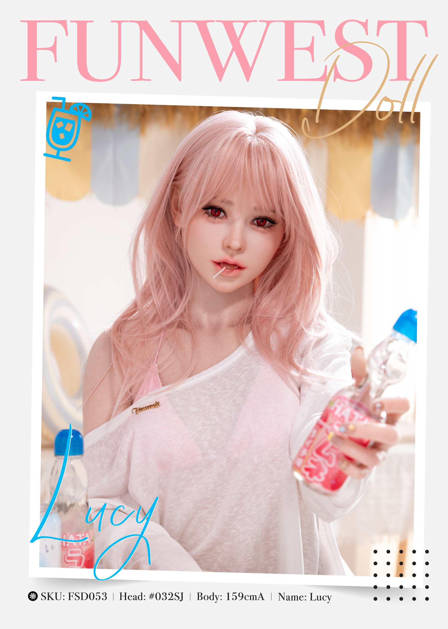 Funwest Doll | Lucy -5ft 3/159cm F-Cup RST Bikini-Style Silicone Sex Doll