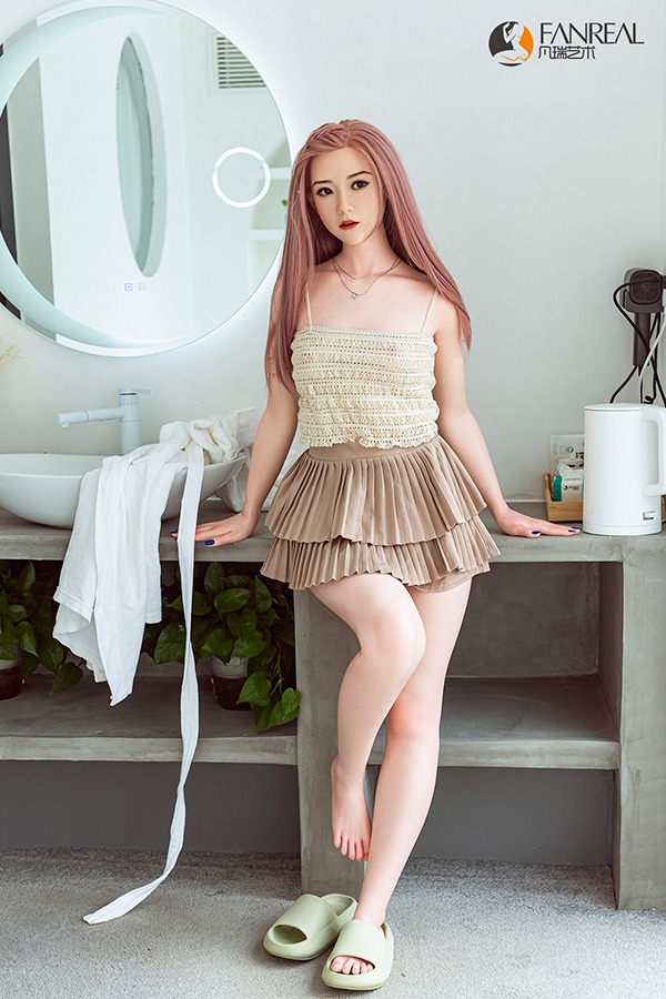 FanReal丨Qian – 158cm/5ft2 C-cup Small Breasts Silicone Sex Doll