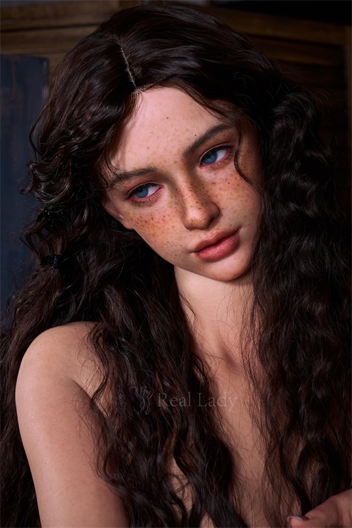 RealLady | Lena -5ft 3/159cm Freckled Silicone Sex Doll, ROS Max Head R8