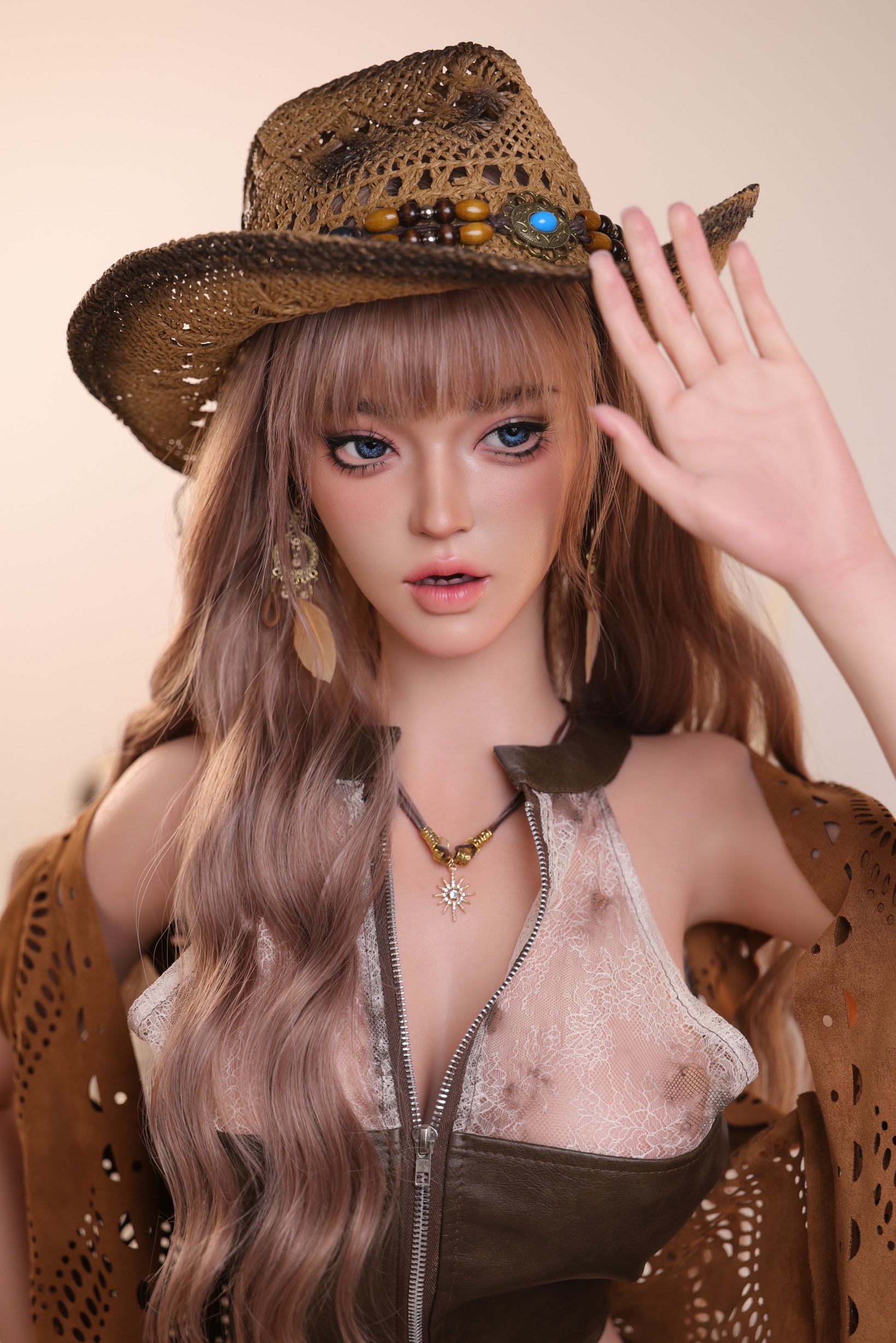 MZRAI Doll | Daisy -5ft 3/163cm Full  Silicone Cowgirl Sex Doll, Head 0635