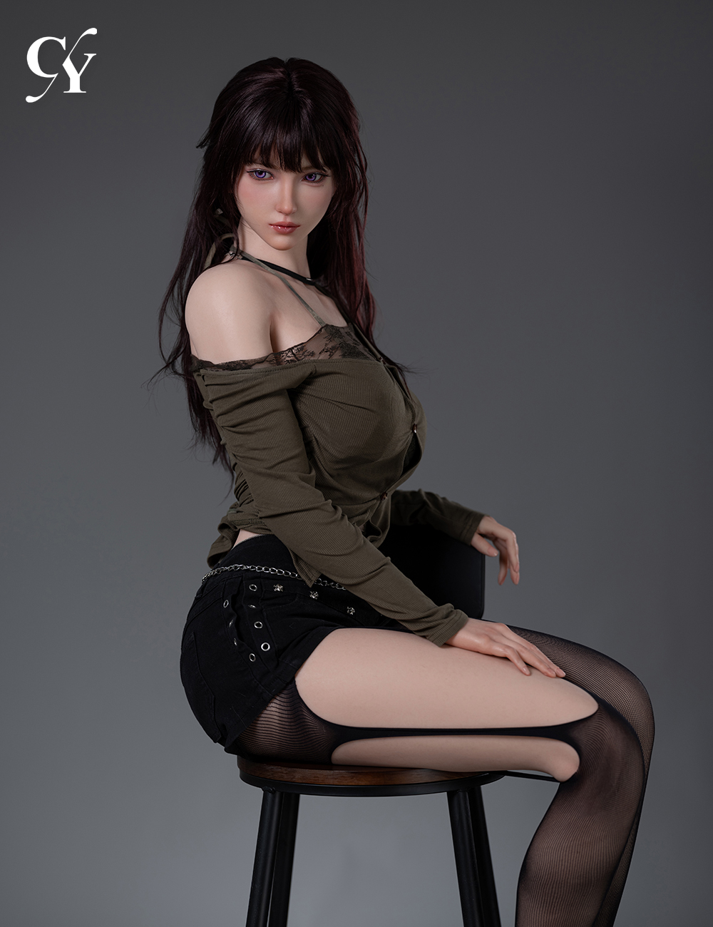 TOP-CY Doll | Iris -5ft 6/168cm F-Cup Silicone Head Sex Doll 