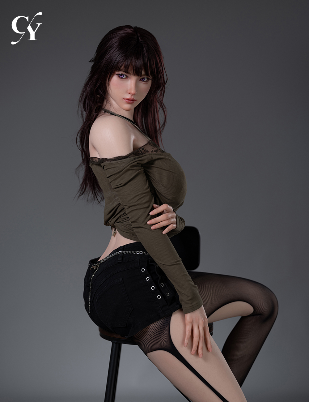 TOP-CY Doll | Iris -5ft 6/168cm F-Cup Silicone Head Sex Doll 