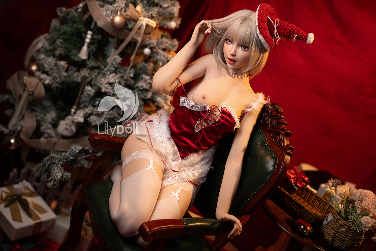 LilyDoll | 159cm (5ft3) B-Cup Silicone Head Christmas Sex Doll, Freya-G