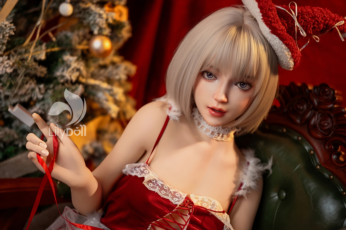 LilyDoll | 159cm (5ft3) B-Cup Silicone Head Christmas Sex Doll, Freya-G