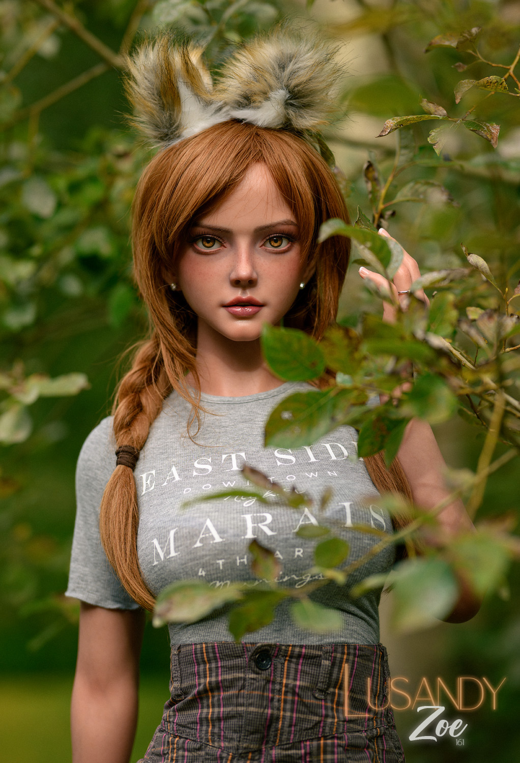 Lusandy Doll | Zoe -5ft 3/161cm Cat-Eared Silicone Sex Doll 