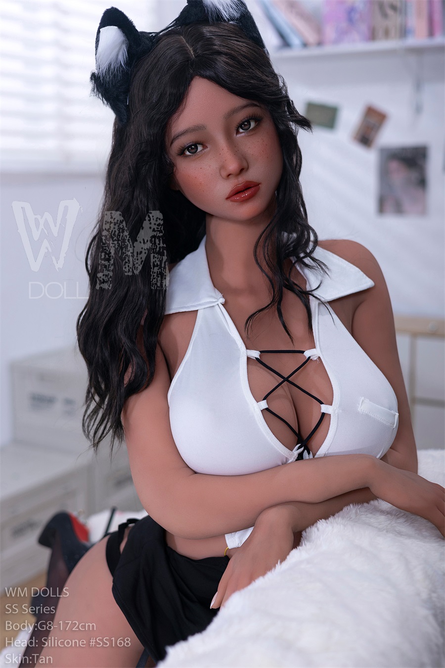 WM | Madge(#SS168) -172cm (5ft8) E-Cup ROS Silicone Head S-TPE Body Sex Doll