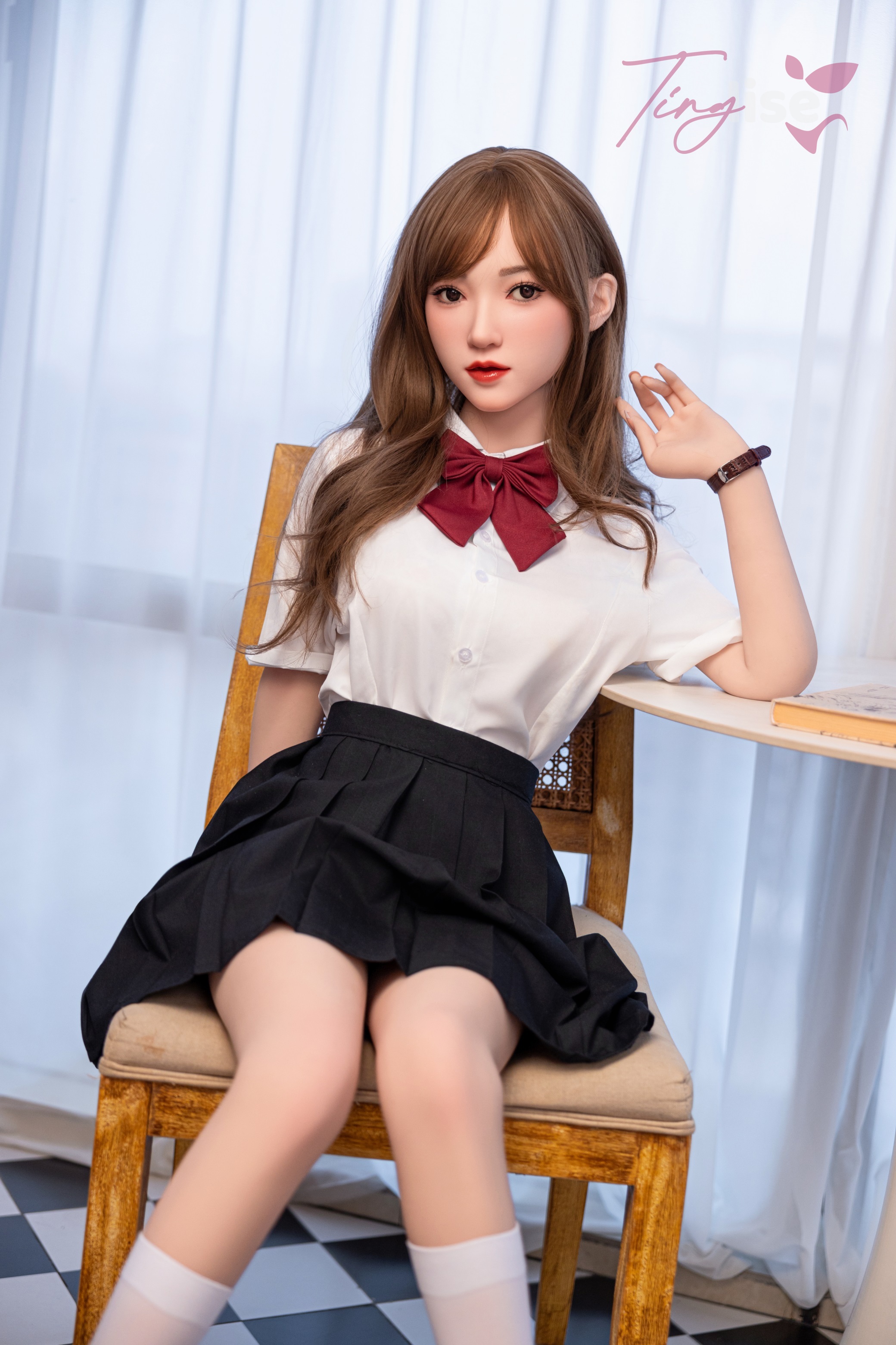 Tinglise | Mia - 4ft 8/148cm B-Cup ROS Head Customizable 3-in-1 Hybrid Sex Doll
