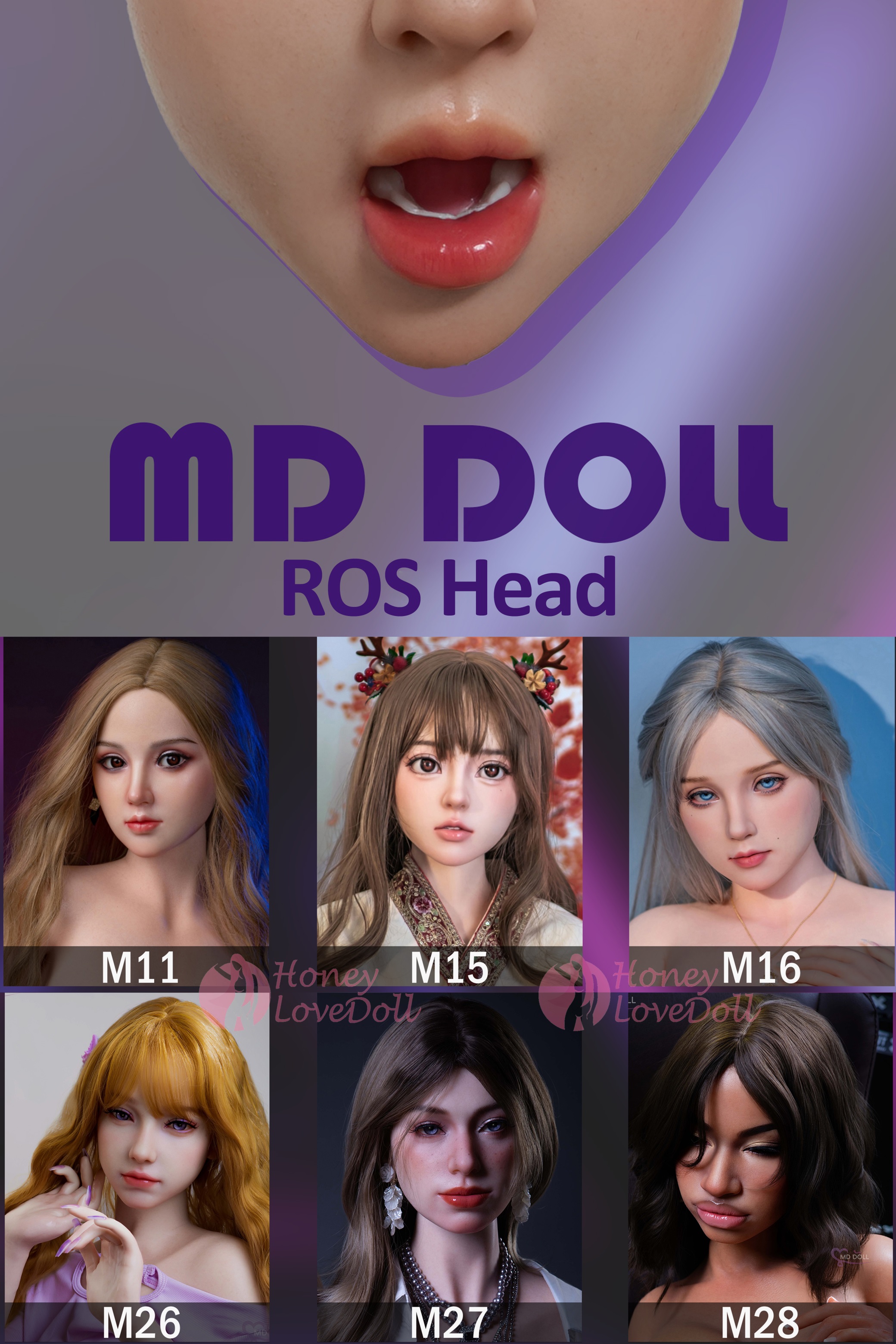 MD Doll丨ROS Head and Hard Silicone Head (Extra Doll Heads)