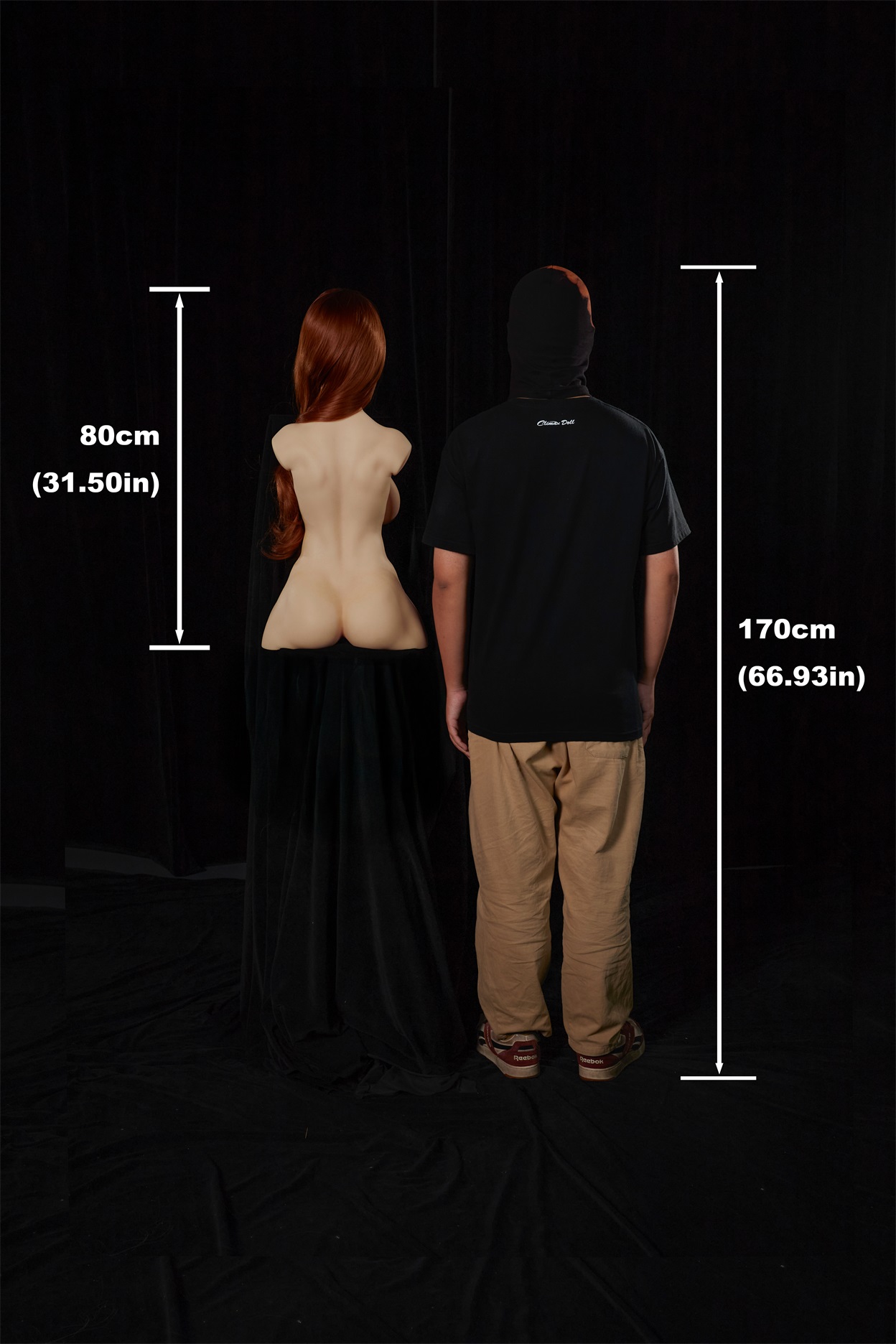 Climax Doll | 2ft 7/80cm F-Cup Ultra-Lightweight Silicone Sex Torso 663# With Head Livia, CLM ULW Series