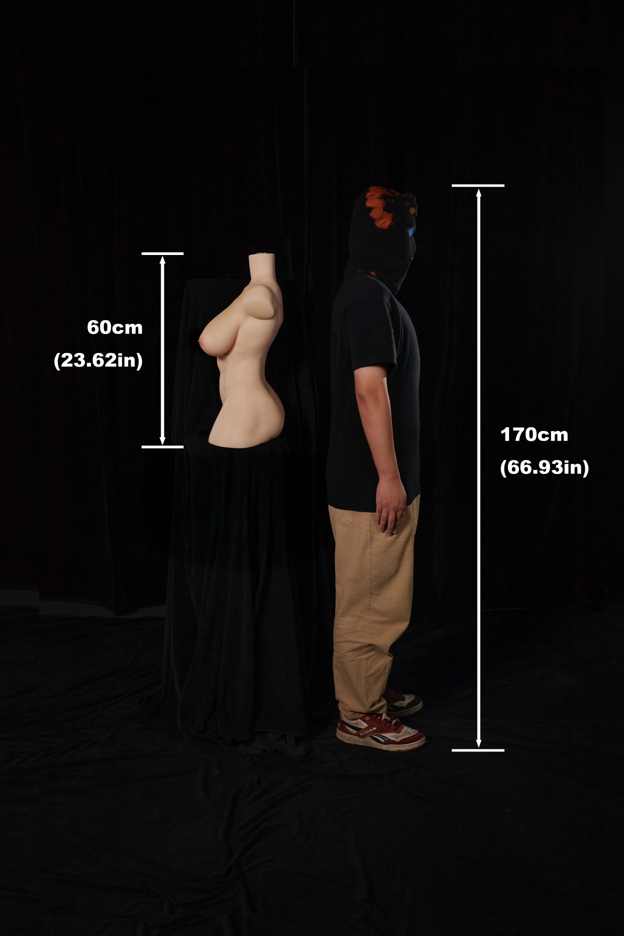 Climax Doll | 2ft /60cm F-Cup Ultra-Lightweight Silicone Sex Torso 663#, CLM ULW Series