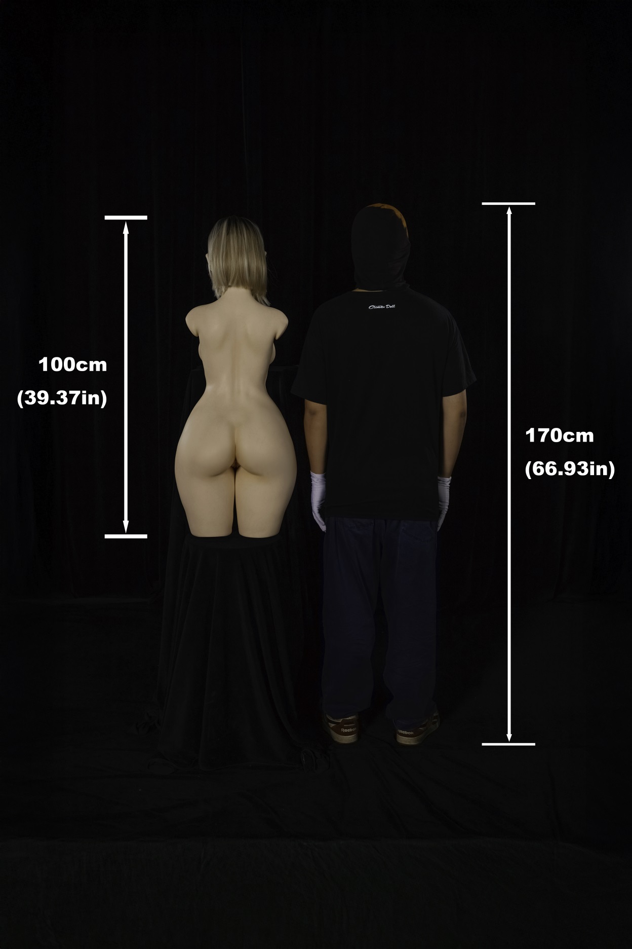 Climax Doll | 3ft 3/100cm E-Cup Ultra-Lightweight Silicone Sex Torso 882# With Head Eydis, CLM ULW Series