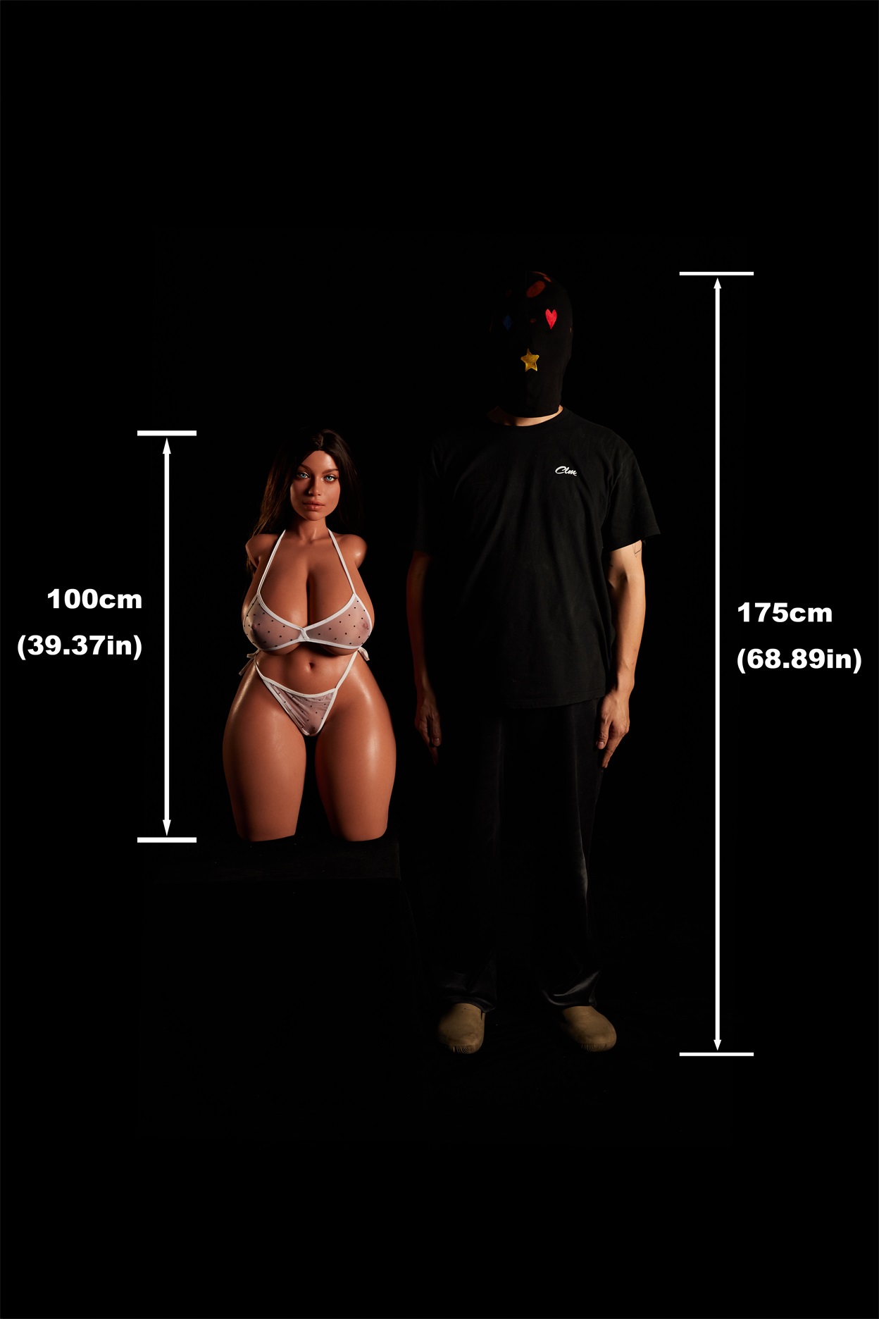 Climax Doll | 3ft 3/100cm K-Cup Ultra-Lightweight Silicone Sex Torso 884# With Head Hazel, CLM ULW Series