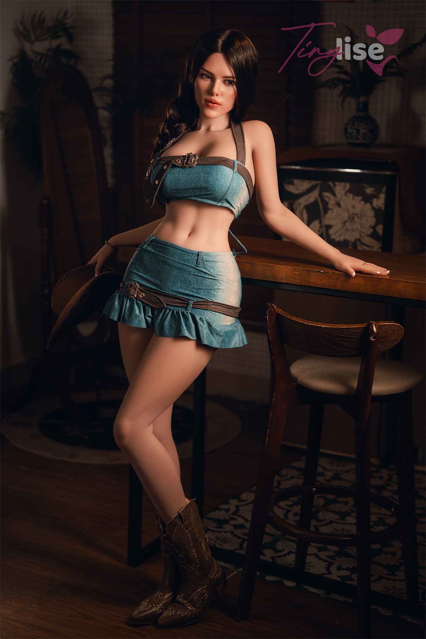 Tinglise | Raven - 5ft 5/166cm F-Cup ROS Head Hybrid Sex Doll