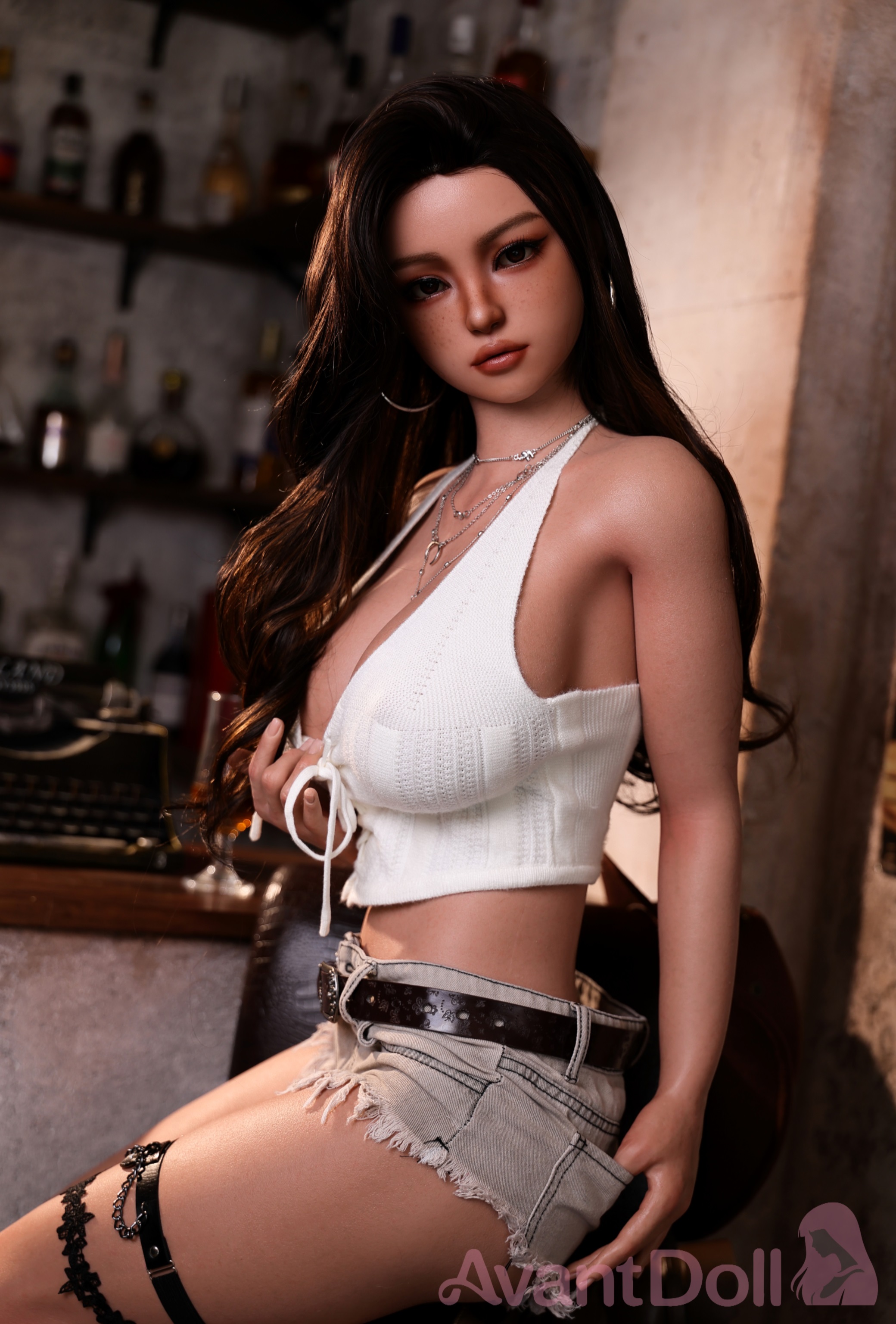Avant Doll | Tania-157cm/5ft2 E-Cup Realistic Skin Texture ROS Head Full Silicone Doll