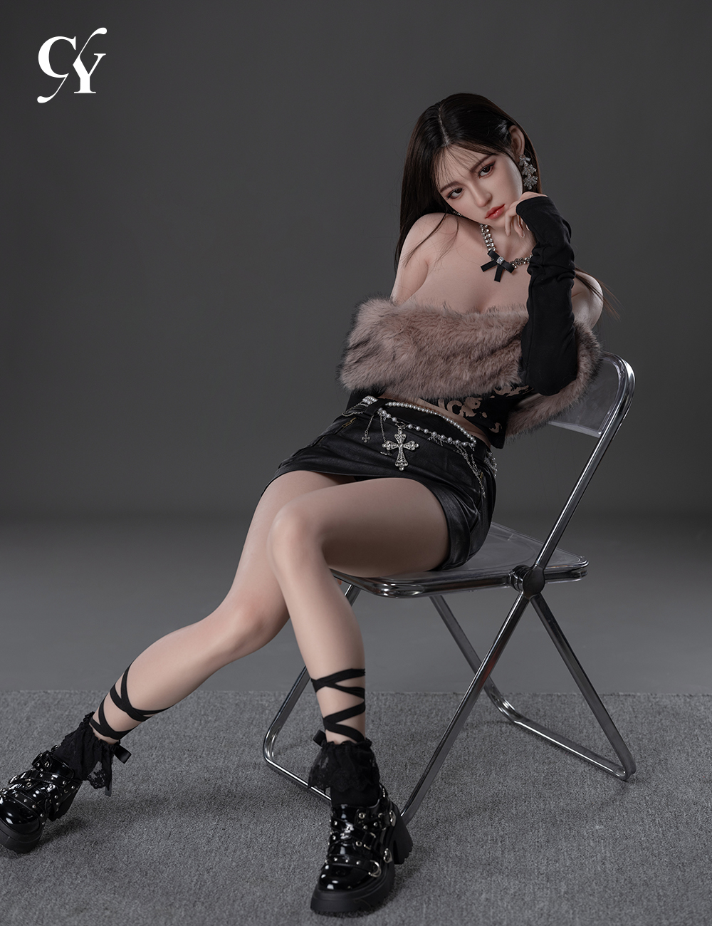 TOP-CY Doll丨168cm (5ft6) F-Cup Silicone Head Sex Doll - Zhimin