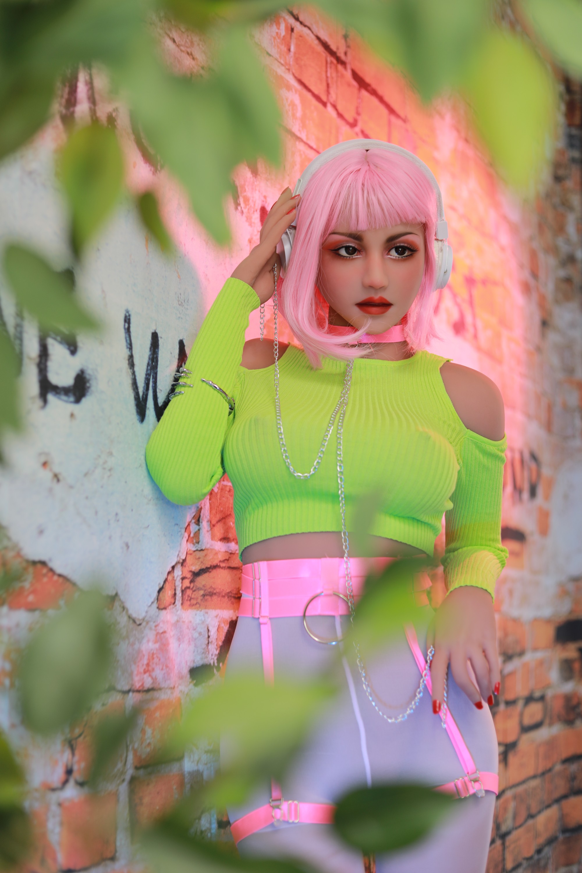 Cosdoll | Ava -5ft 4/163cm Middle Breast TPE Sex Doll With Pink Hair (In Stock US)