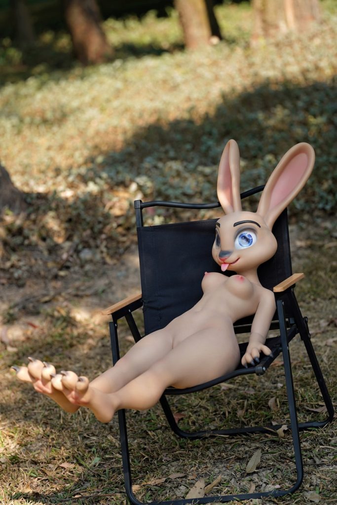 Dolls Castle | Rabittie -C Cup All-In-One Seamless Neck Rabbity Furry Silicone Sex Doll