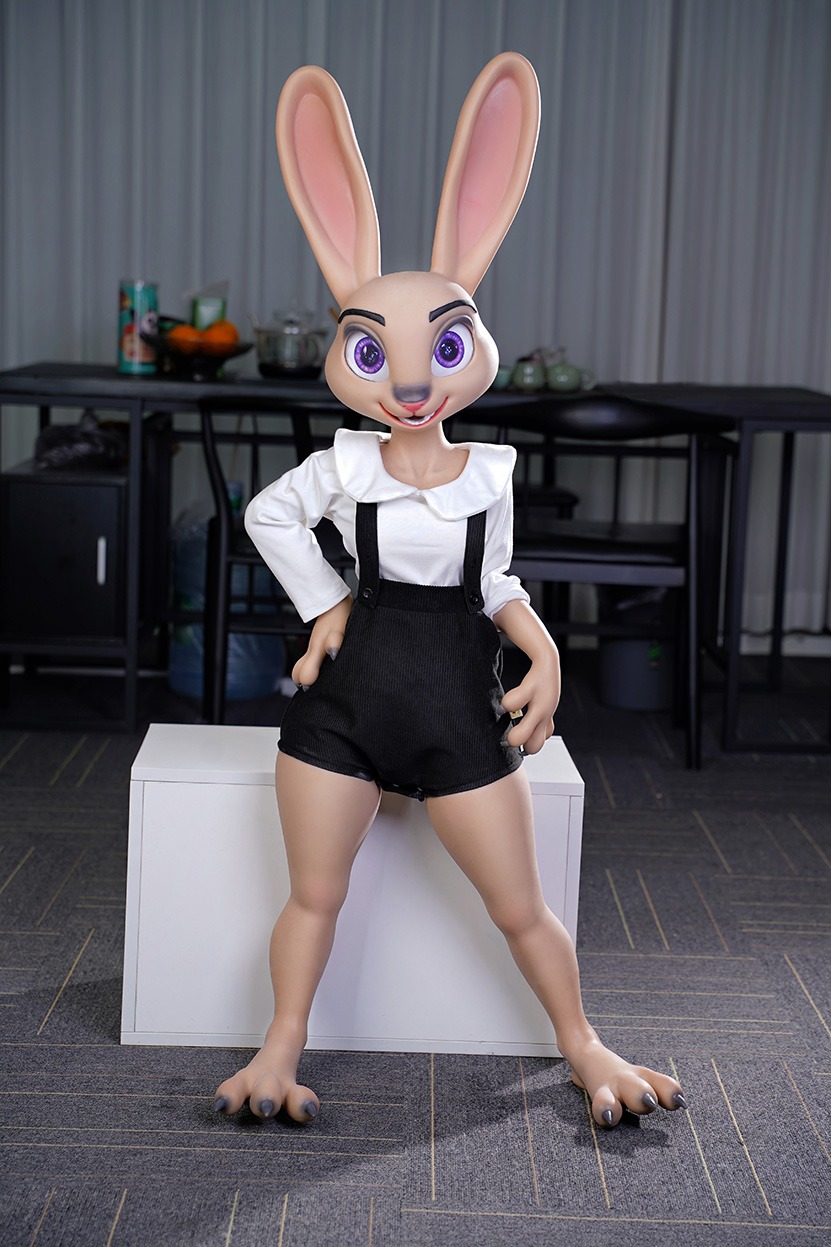 Dolls Castle |  Rabittie -C Cup All-In-One Seamless Neck Rabbity Furry Silicone Sex Doll
