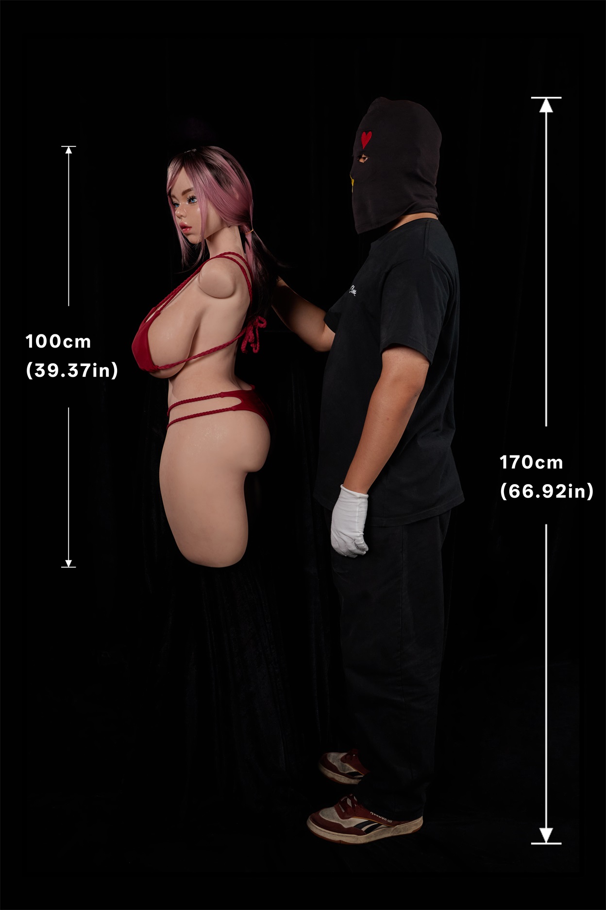 Climax Doll | 3ft 3/100cm K-Cup Ultra-Lightweight Silicone Sex Torso 884# With Head Rhea, CLM ULW Series