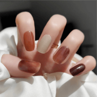 BERYOUR LATTE SEMICURED UV GEL NAIL STICKER KIT (BUY ANY 2 NAIL KITS GET FREE UV LAMP) - NG200016