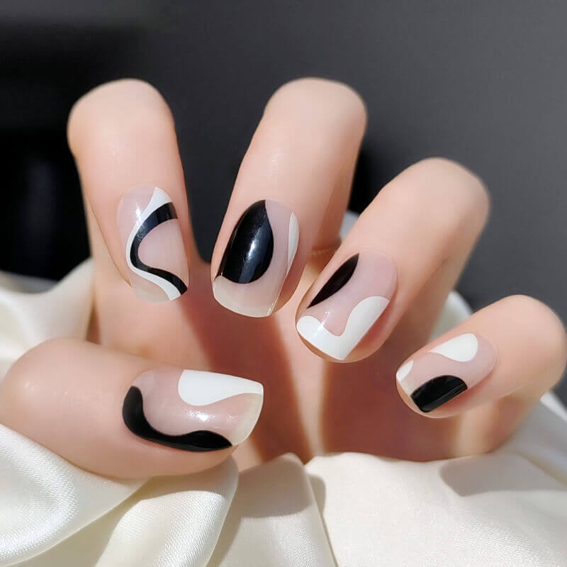 BERYOUR WAVY STRIPES STONE SEMICURED UV GEL NAIL STICKER KIT NG200072 (BUY ANY 2 NAIL KITS GET FREE UV LAMP) - NG200072