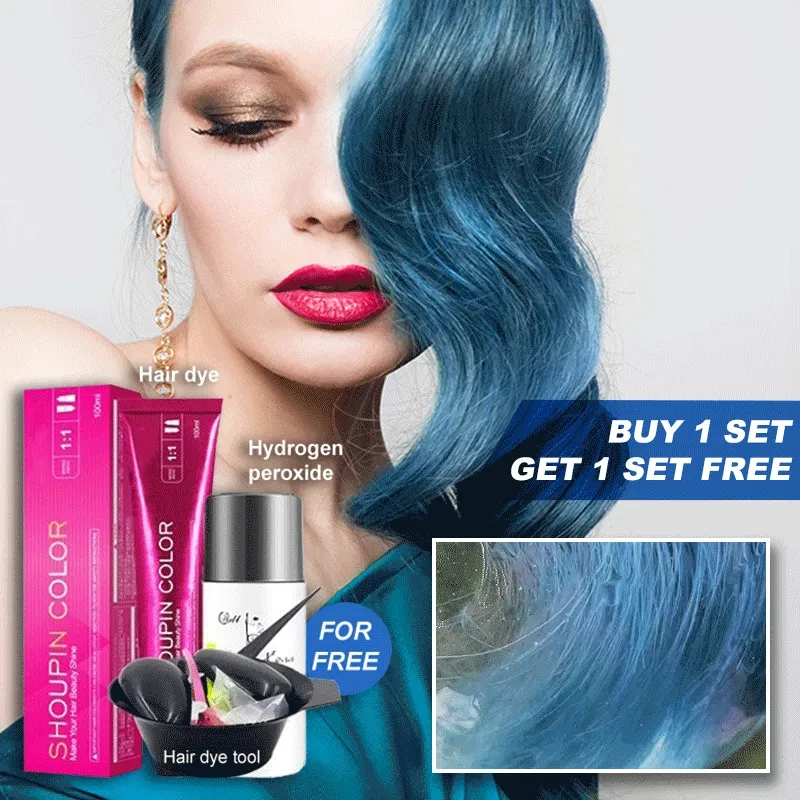 Denim Blue & Ice Hair Color Cream Kit