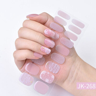 BERYOUR CHRISTMAS SEMICURED UV GEL NAIL STICKER KIT (BUY ANY 2 NAIL KITS GET FREE UV LAMP)