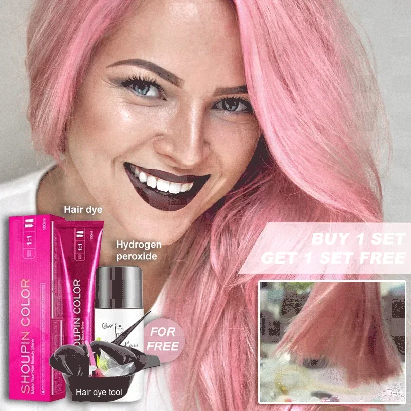 Rose Pink & Peach Hair Color Cream Kit