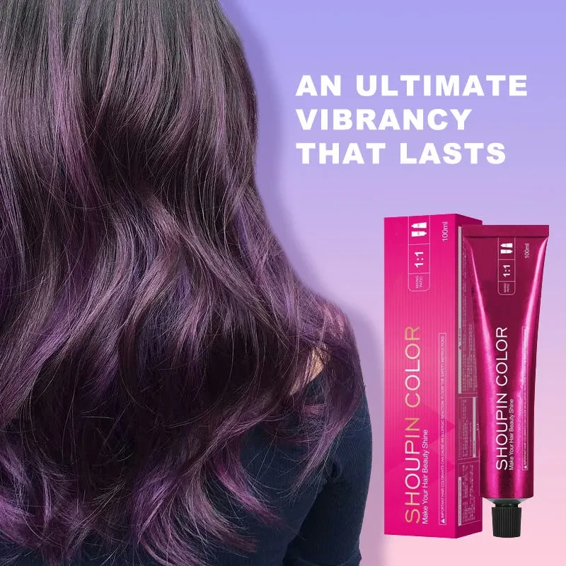 Grape Purple & Summer Hair Color Cream Kit