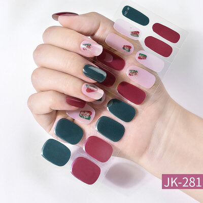 BERYOUR CHRISTMAS SEMICURED UV GEL NAIL STICKER KIT (BUY ANY 2 NAIL KITS GET FREE UV LAMP)