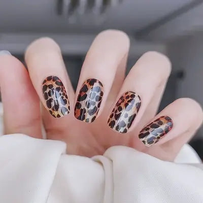 BERYOUR LEOPARD PRINT - SEMICURED UV GEL NAIL STICKER KIT NG200243 (BUY ANY 2 NAIL KITS GET FREE UV LAMP) - NG200243