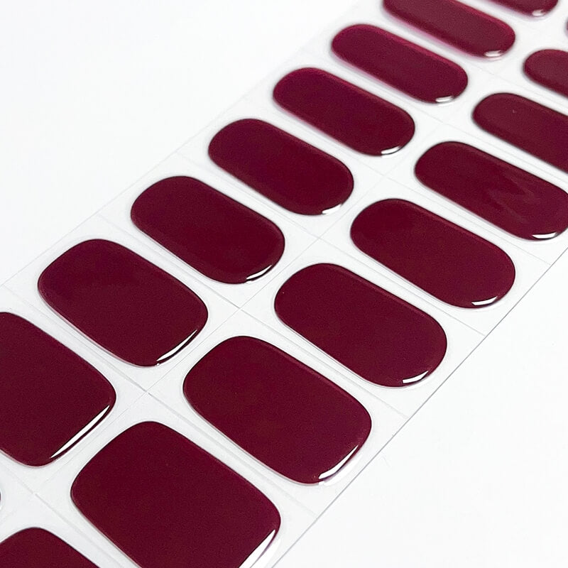 BERYOUR CRAZY RED(4 STYLES) - SEMICURED UV GEL NAIL STICKERS KIT (BUY ANY 2 NAIL KITS GET FREE UV LAMP)