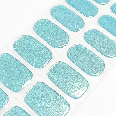 BERYOUR COLORFUL GLITTER(4 STYLE)  - SEMICURED UV GEL NAIL STICKERS KIT (BUY ANY 2 NAIL KITS GET FREE UV LAMP)