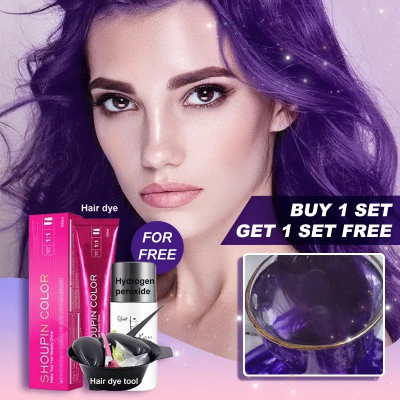 Grape Purple & Summer Hair Color Cream Kit