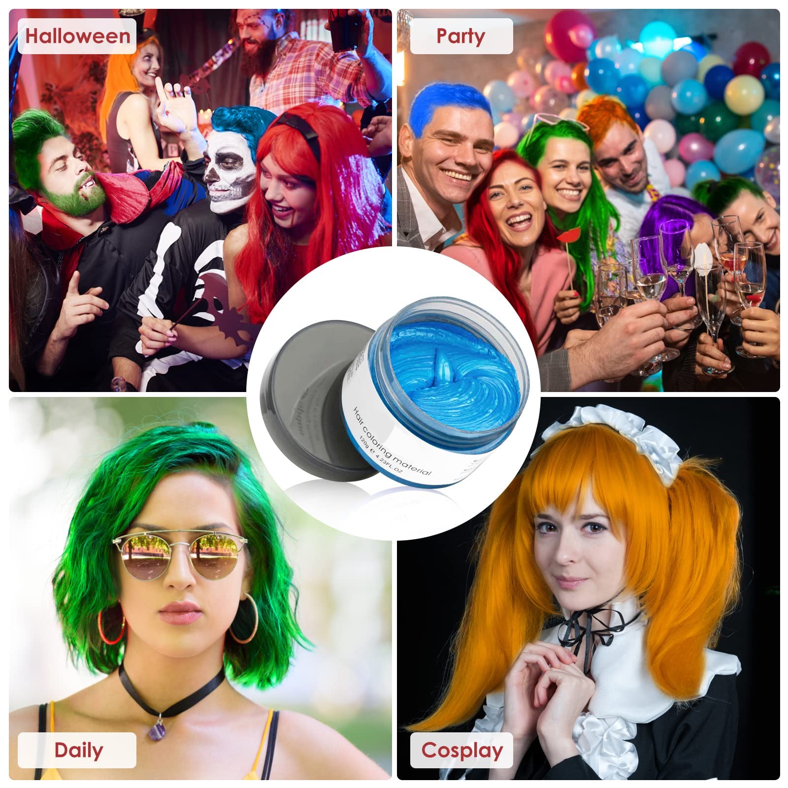 Hair Color Wax Mud&Dyeing Styling Cream