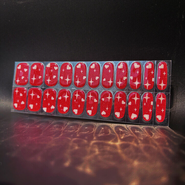 BERYOUR CHRISTMAS STARS SEMICURED UV GEL NAIL STICKER KIT UVG60006 (BUY ANY 2 NAIL KITS GET FREE UV LAMP) - UVG60006